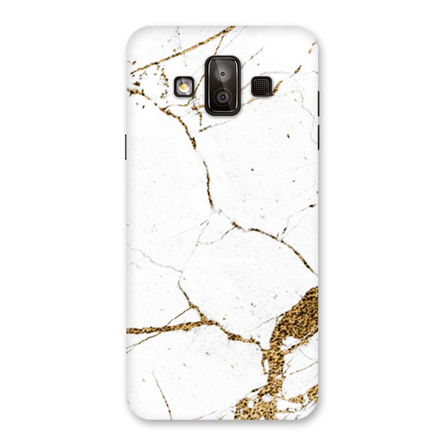 White and Gold Design Back Case for Galaxy J7 Duo