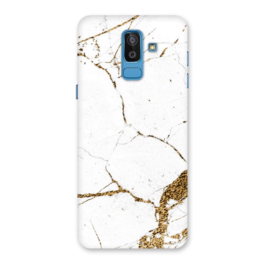 White and Gold Design Back Case for Galaxy J8