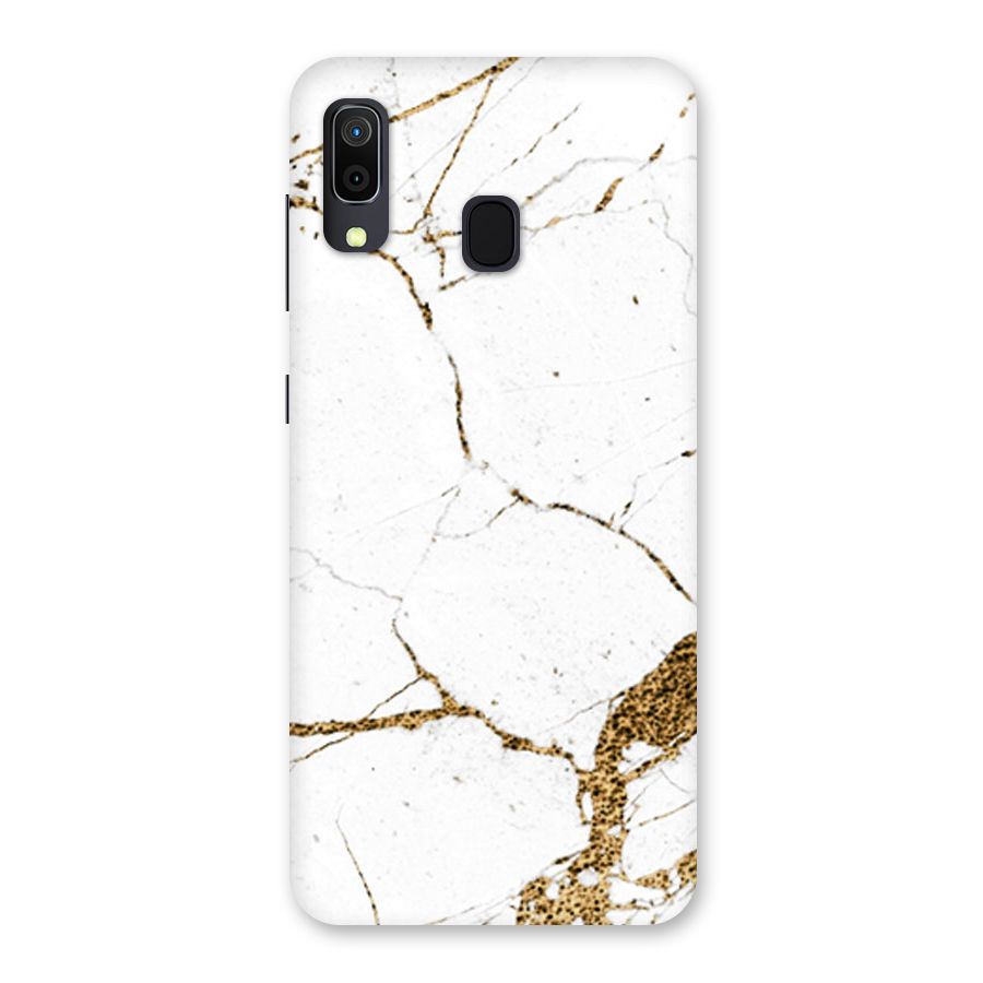 White and Gold Design Back Case for Galaxy M10s