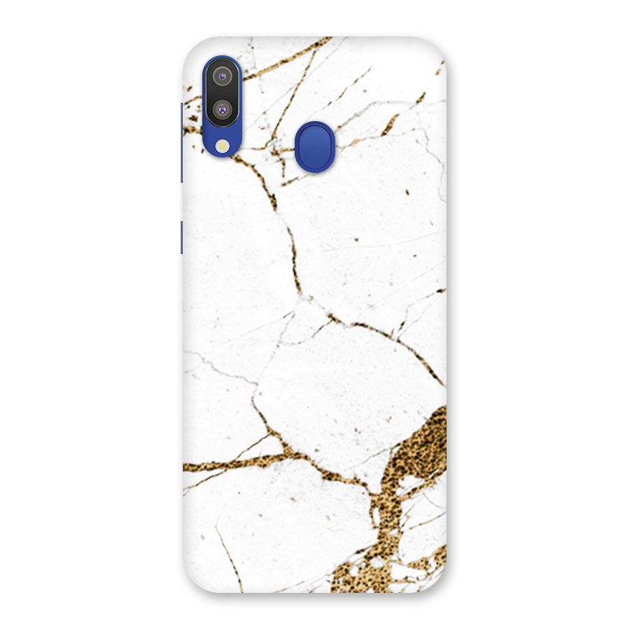 White and Gold Design Back Case for Galaxy M20