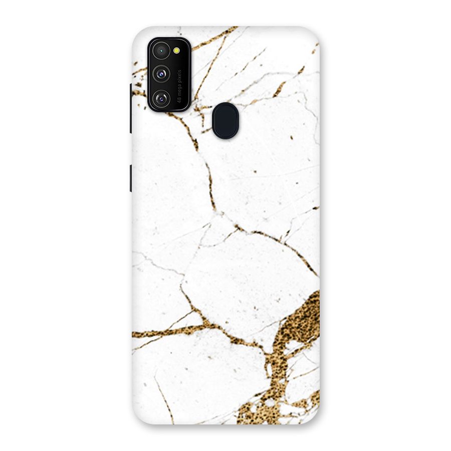 White and Gold Design Back Case for Galaxy M30s