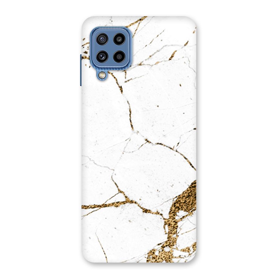 White and Gold Design Back Case for Galaxy M32