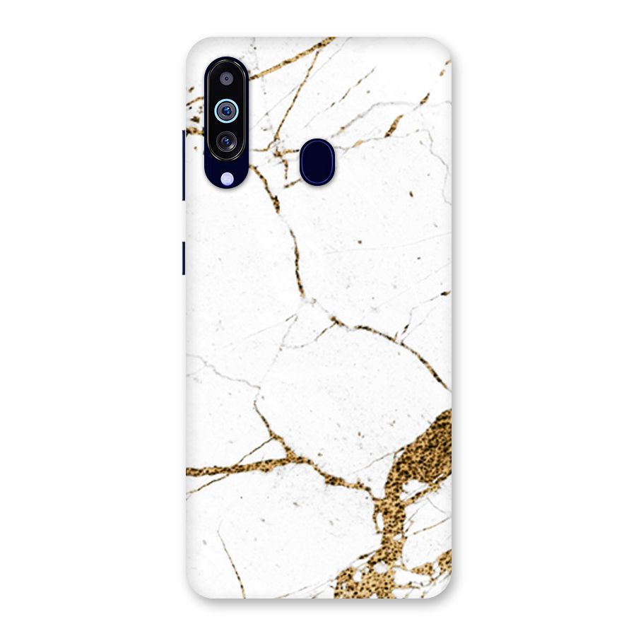 White and Gold Design Back Case for Galaxy M40