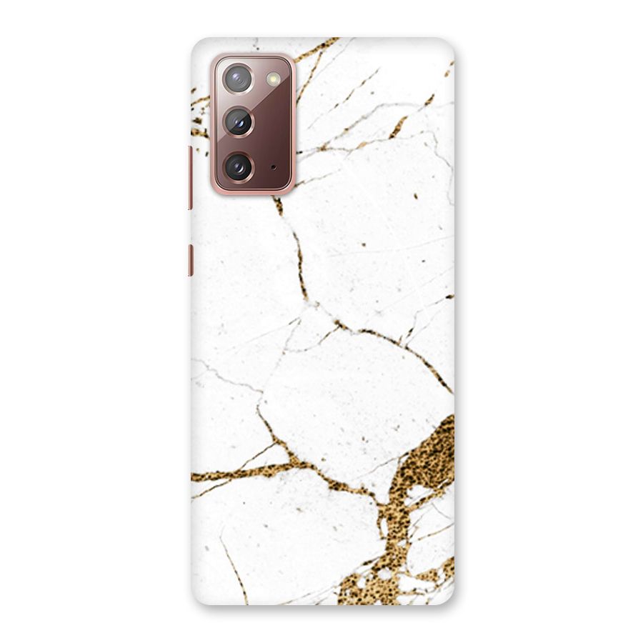White and Gold Design Back Case for Galaxy Note 20