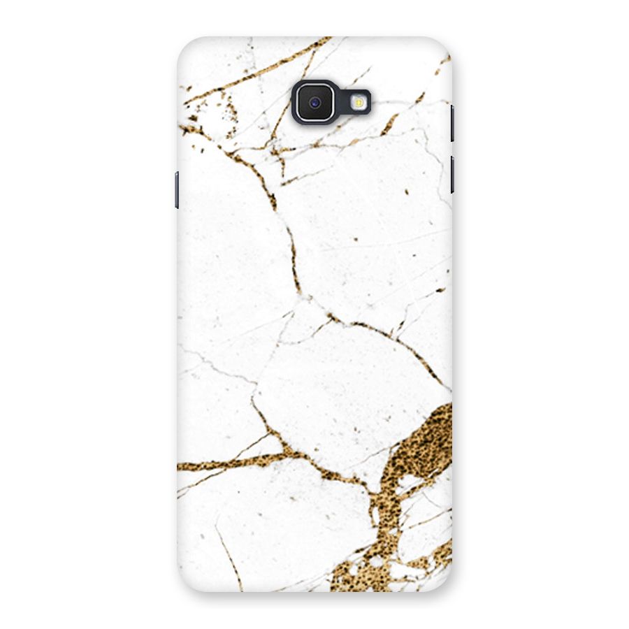 White and Gold Design Back Case for Galaxy On7 2016