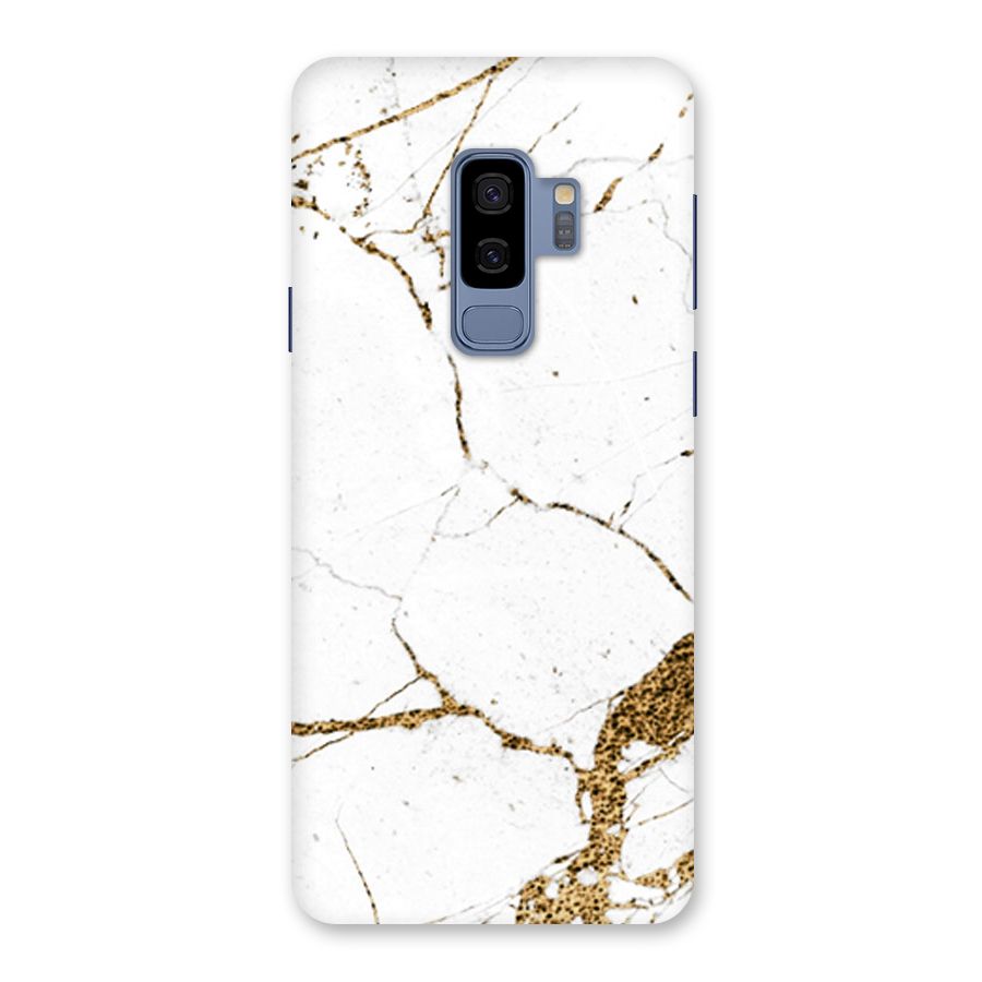 White and Gold Design Back Case for Galaxy S9 Plus