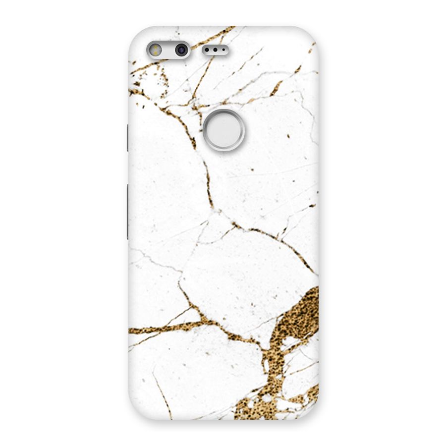 White and Gold Design Back Case for Google Pixel