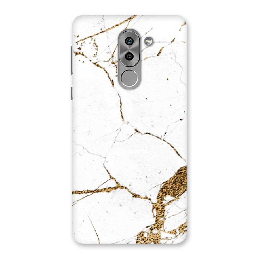 White and Gold Design Back Case for Honor 6X