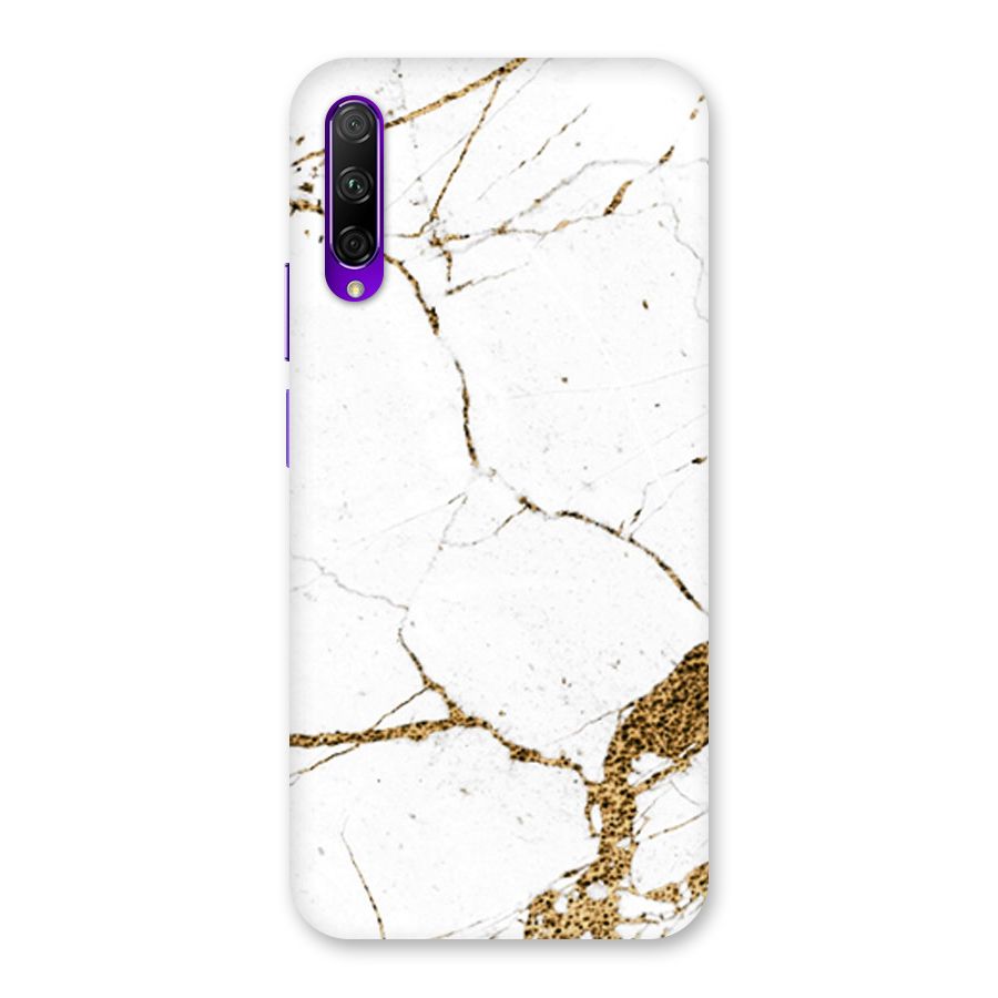 White and Gold Design Back Case for Honor 9X Pro