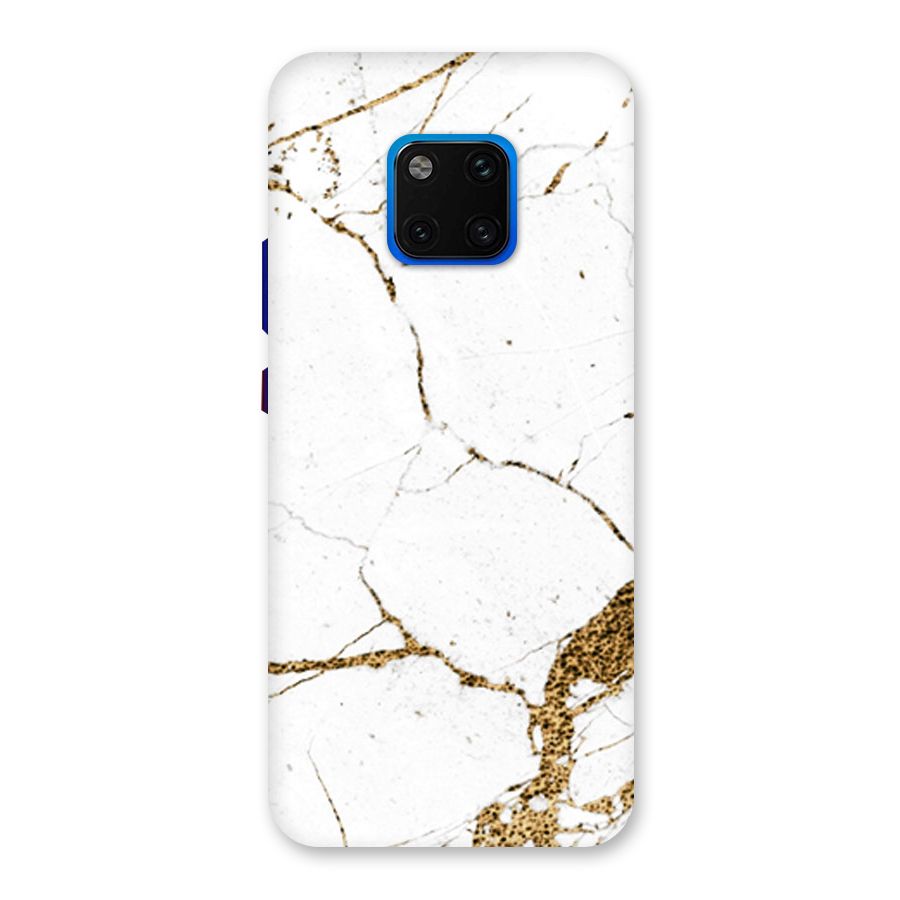 White and Gold Design Back Case for Huawei Mate 20 Pro