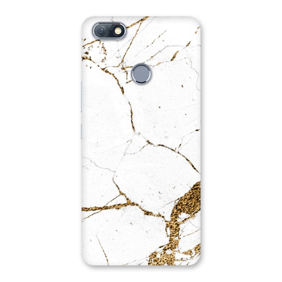 White and Gold Design Back Case for Infinix Note 5