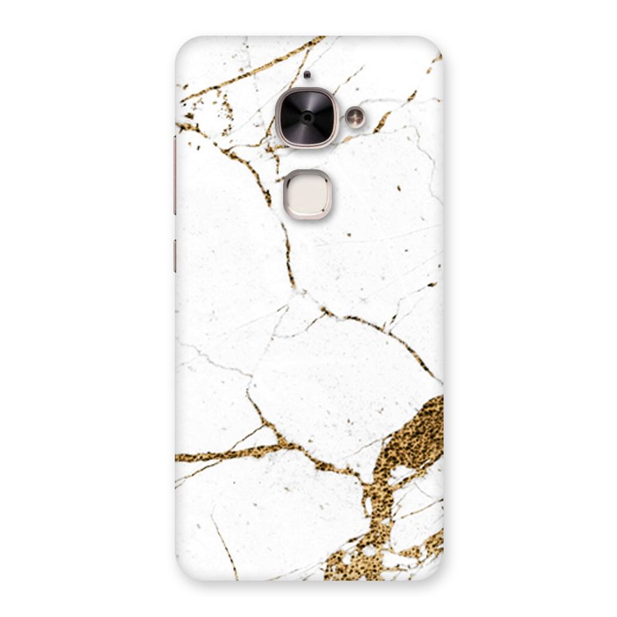 White and Gold Design Back Case for Le 2
