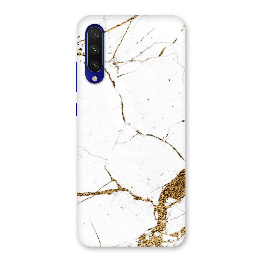 White and Gold Design Back Case for Mi A3