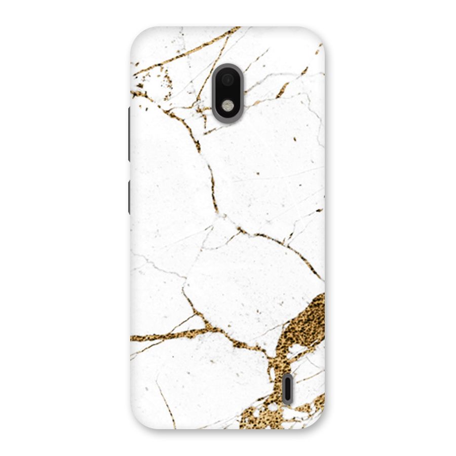 White and Gold Design Back Case for Nokia 2.2