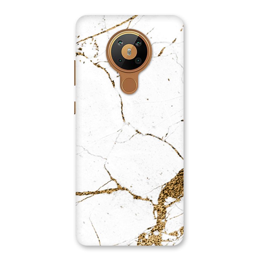 White and Gold Design Back Case for Nokia 5.3