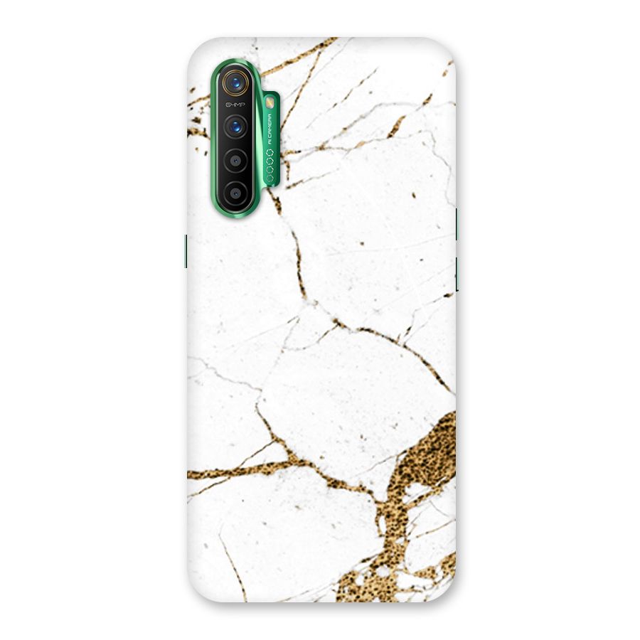 White and Gold Design Back Case for Realme X2