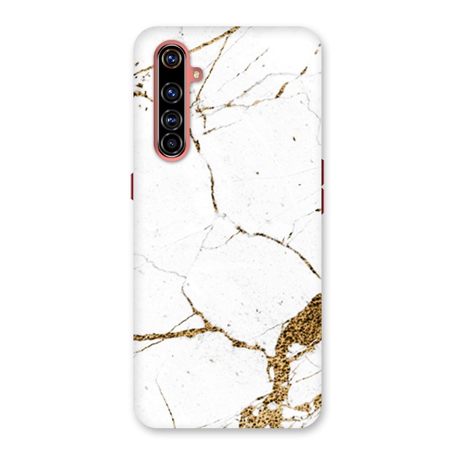 White and Gold Design Back Case for Realme X50 Pro