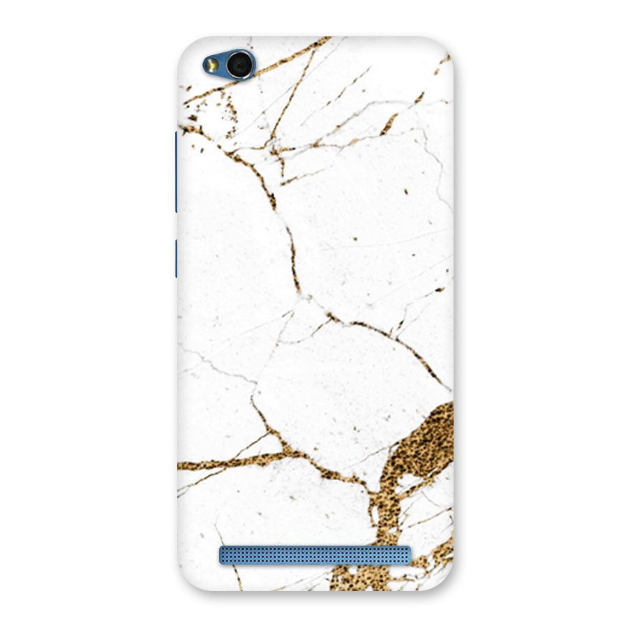 White and Gold Design Back Case for Redmi 5A