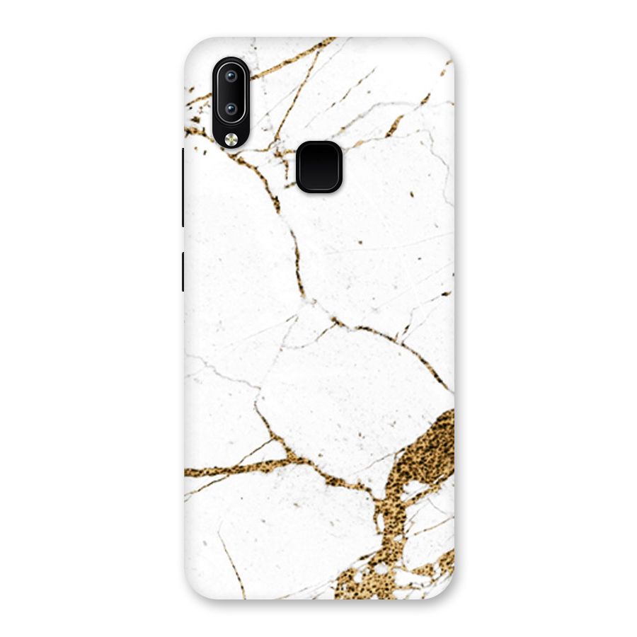 White and Gold Design Back Case for Vivo Y93