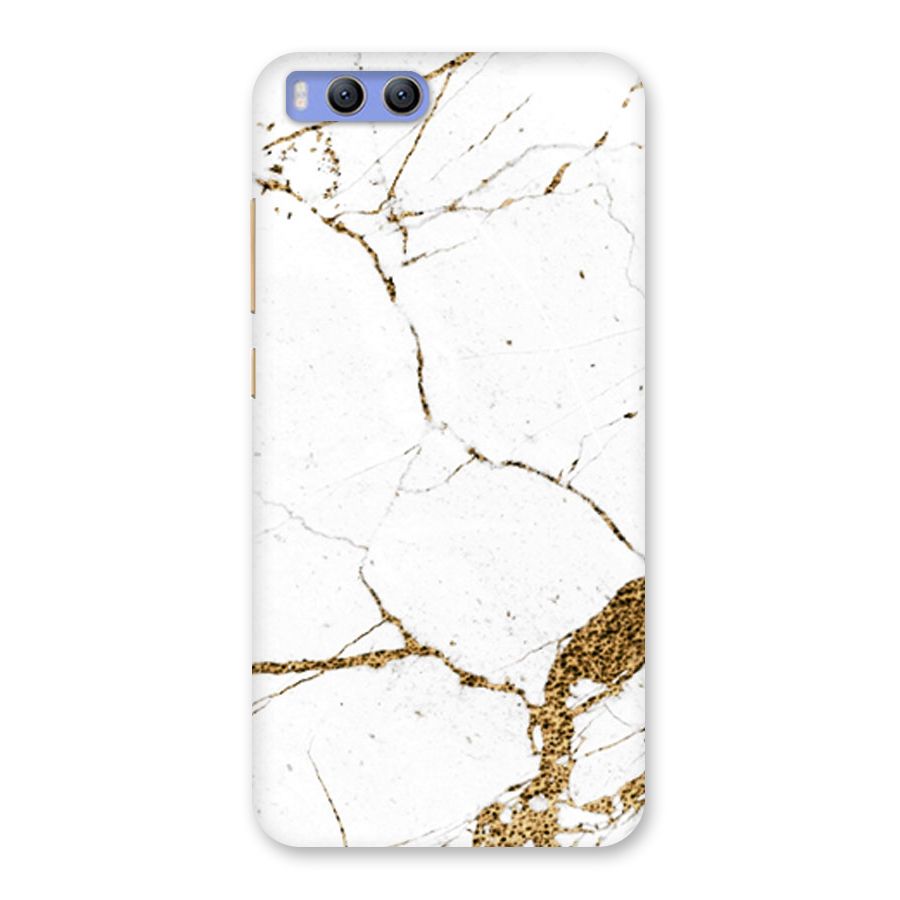 White and Gold Design Back Case for Xiaomi Mi 6