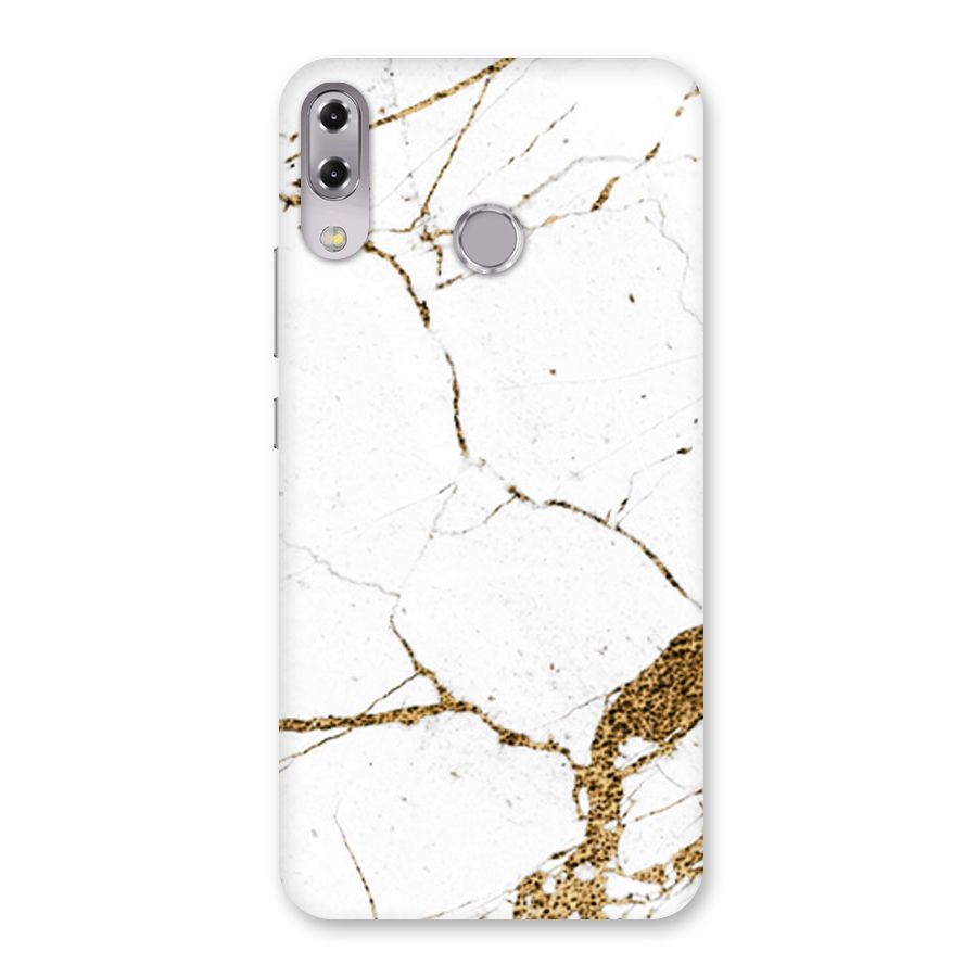 White and Gold Design Back Case for Zenfone 5Z