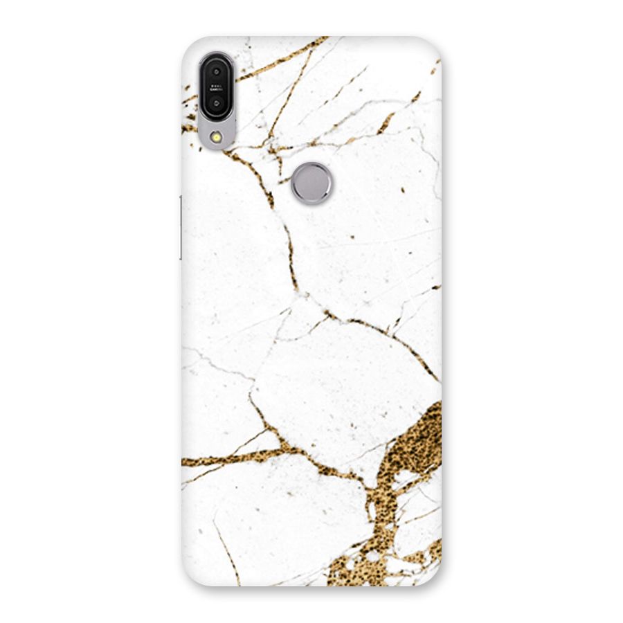 White and Gold Design Back Case for Zenfone Max Pro M1