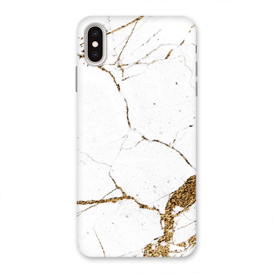 White and Gold Design Back Case for iPhone XS Max