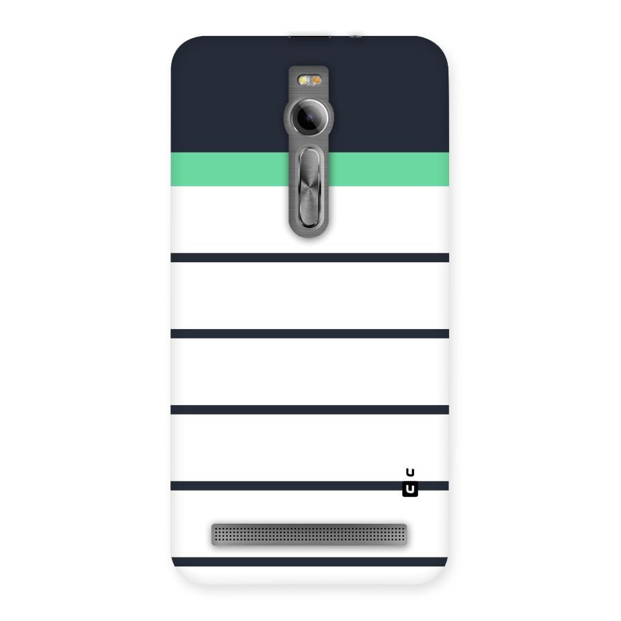 White and Simple Stripes Back Case for Asus Zenfone 2