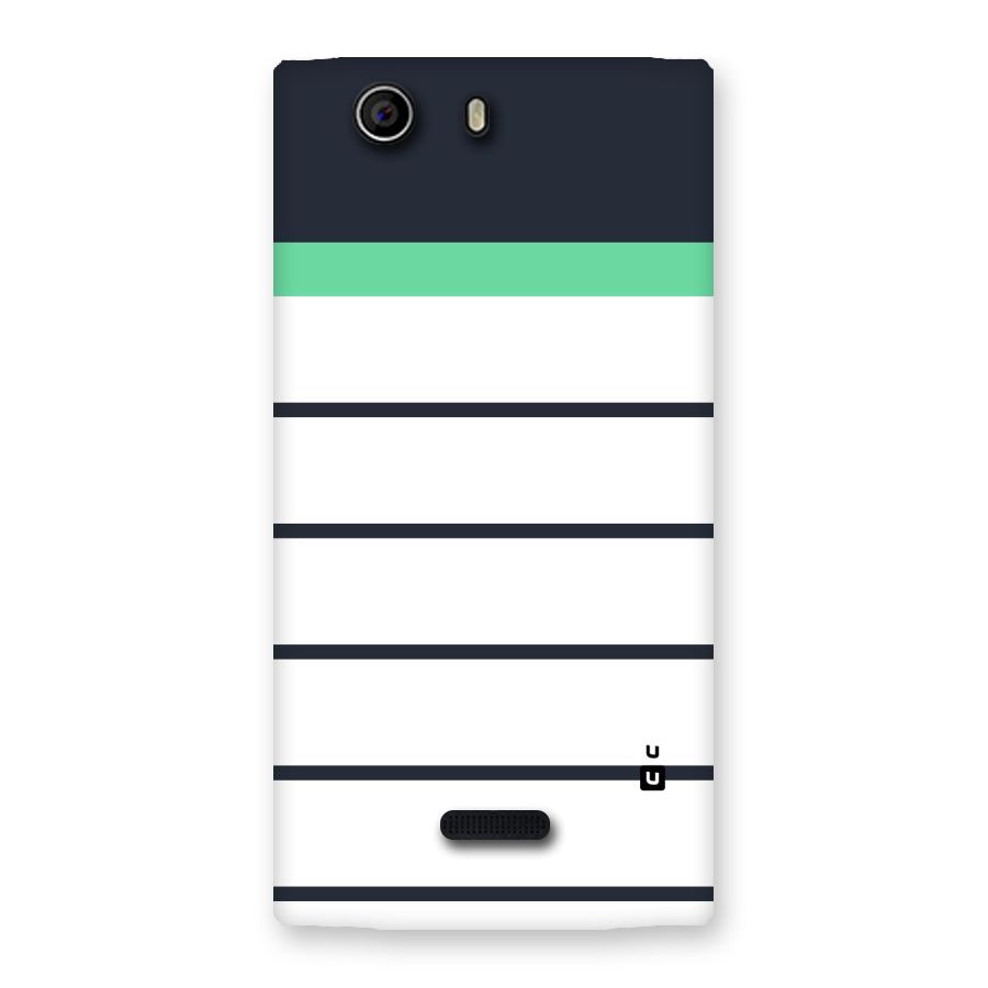 White and Simple Stripes Back Case for Canvas Nitro 2 E311