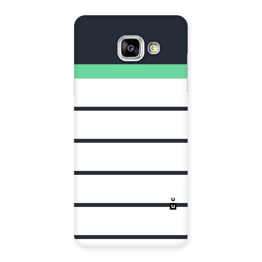 White and Simple Stripes Back Case for Galaxy A5 2016