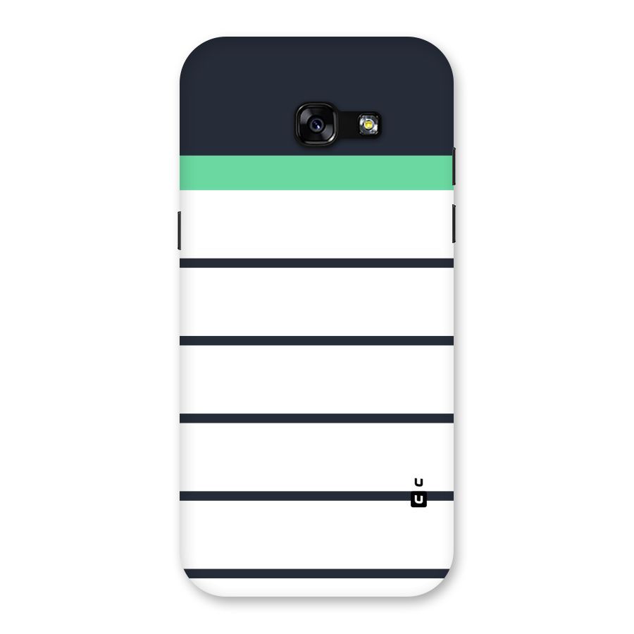 White and Simple Stripes Back Case for Galaxy A5 2017