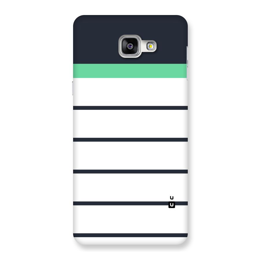 White and Simple Stripes Back Case for Galaxy A9