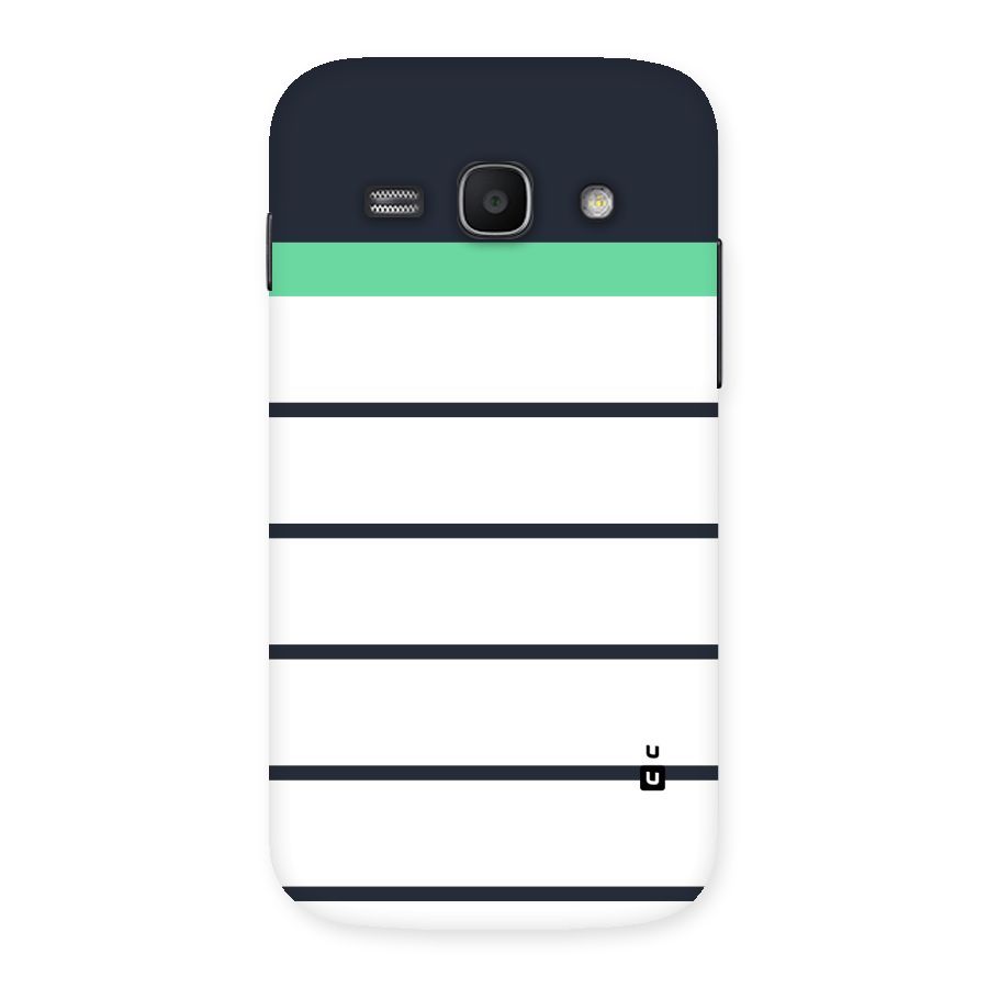 White and Simple Stripes Back Case for Galaxy Ace 3