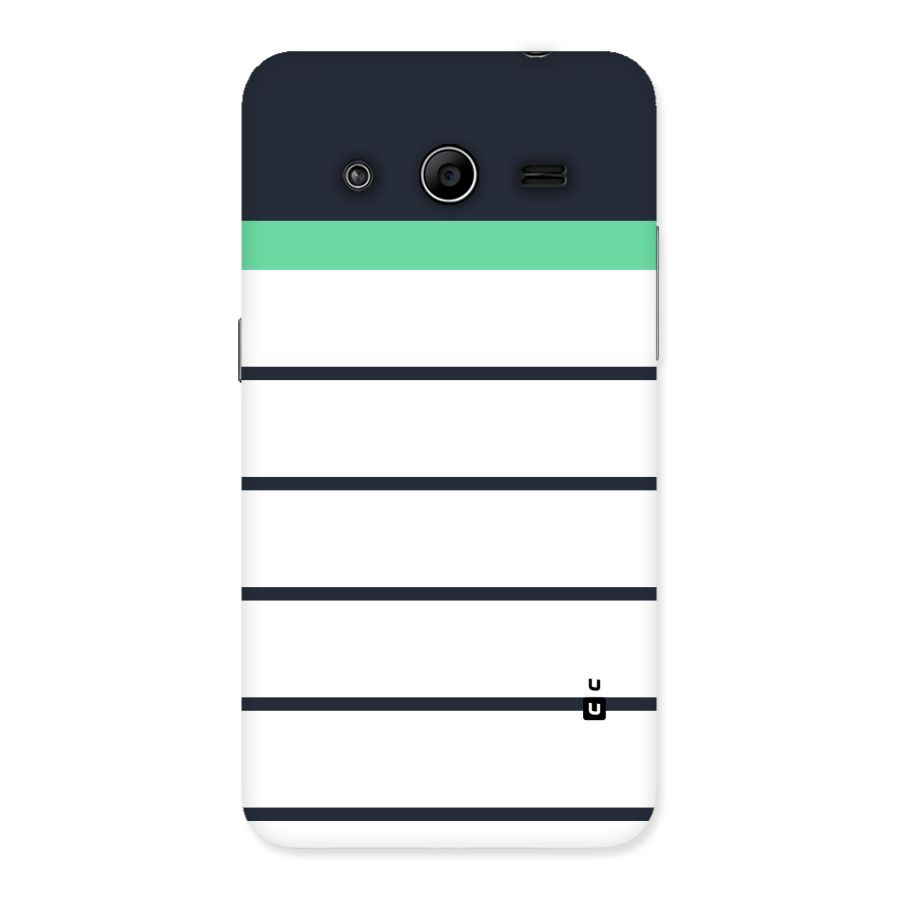 White and Simple Stripes Back Case for Galaxy Core 2