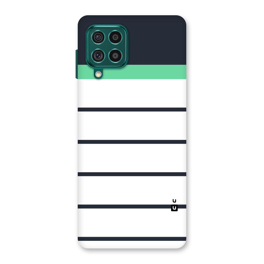 White and Simple Stripes Back Case for Galaxy F62