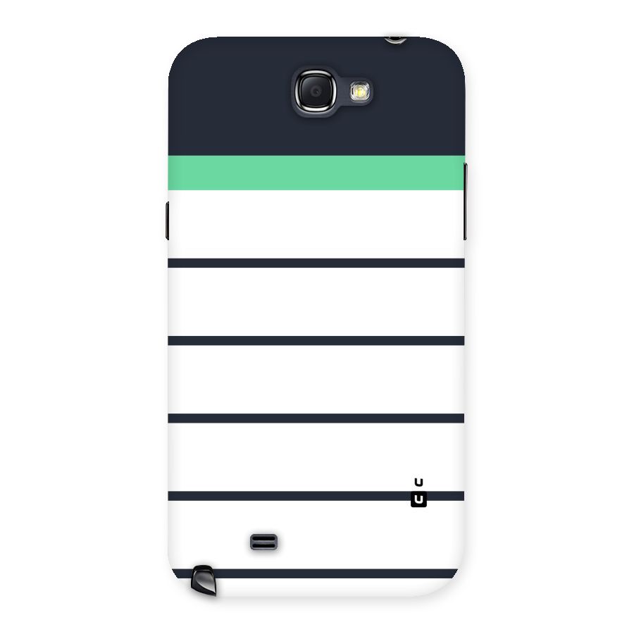 White and Simple Stripes Back Case for Galaxy Note 2