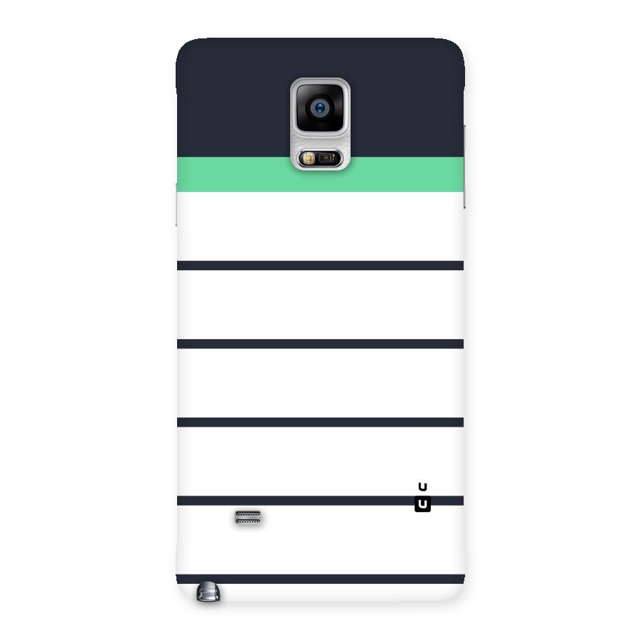 White and Simple Stripes Back Case for Galaxy Note 4