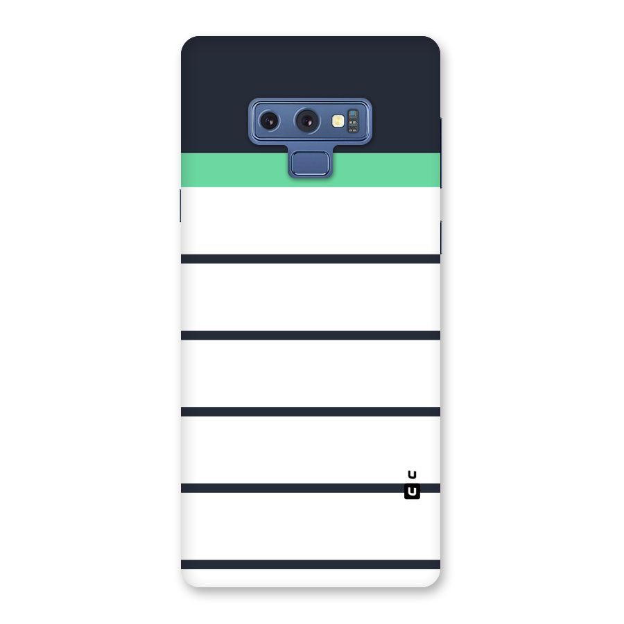 White and Simple Stripes Back Case for Galaxy Note 9
