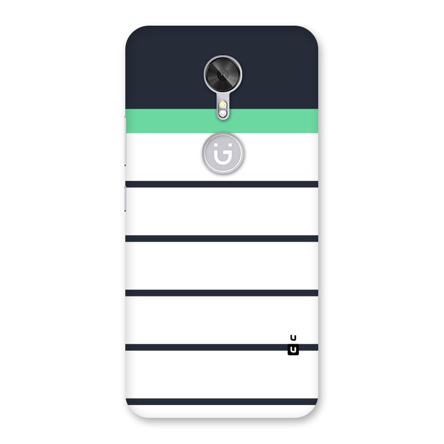 White and Simple Stripes Back Case for Gionee A1