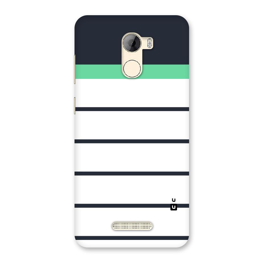 White and Simple Stripes Back Case for Gionee A1 LIte
