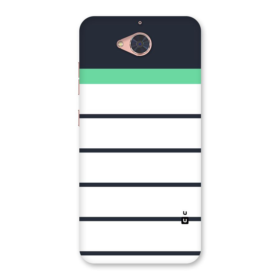 White and Simple Stripes Back Case for Gionee S6 Pro