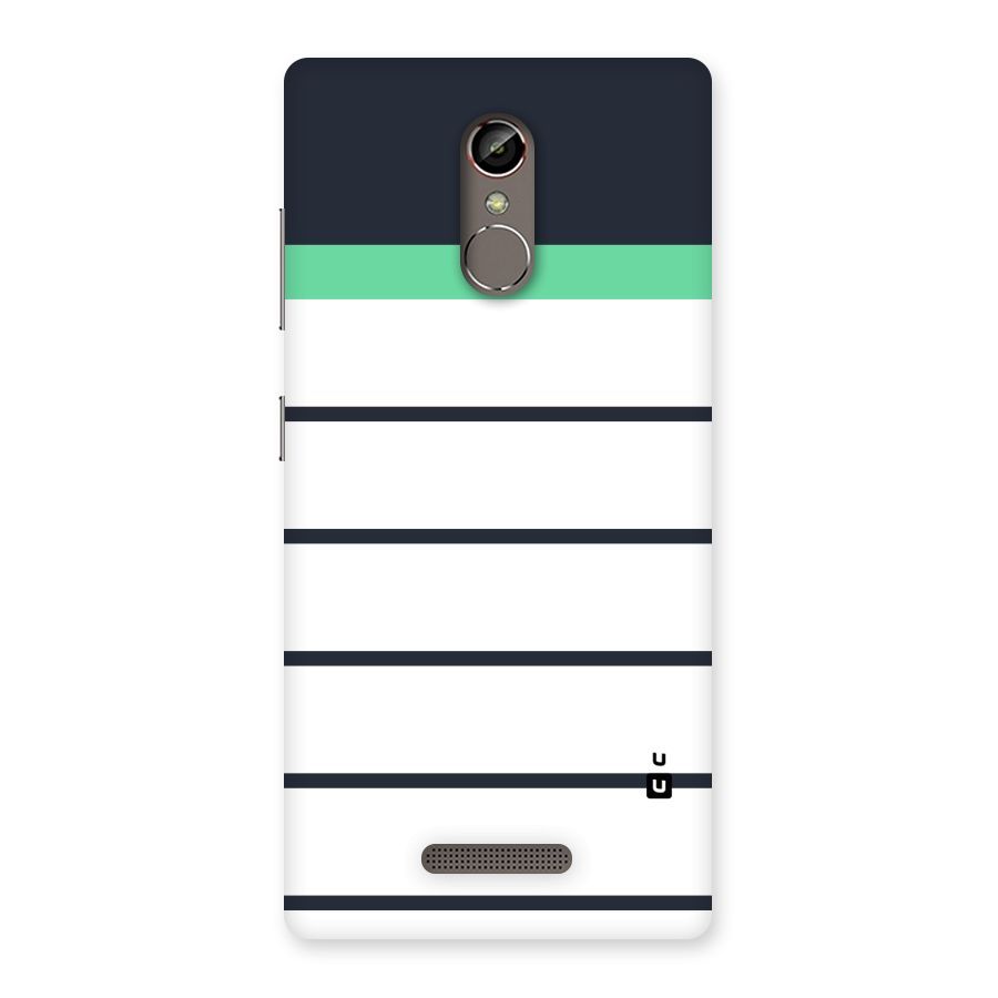 White and Simple Stripes Back Case for Gionee S6s