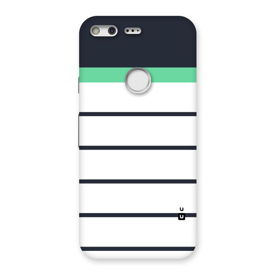White and Simple Stripes Back Case for Google Pixel