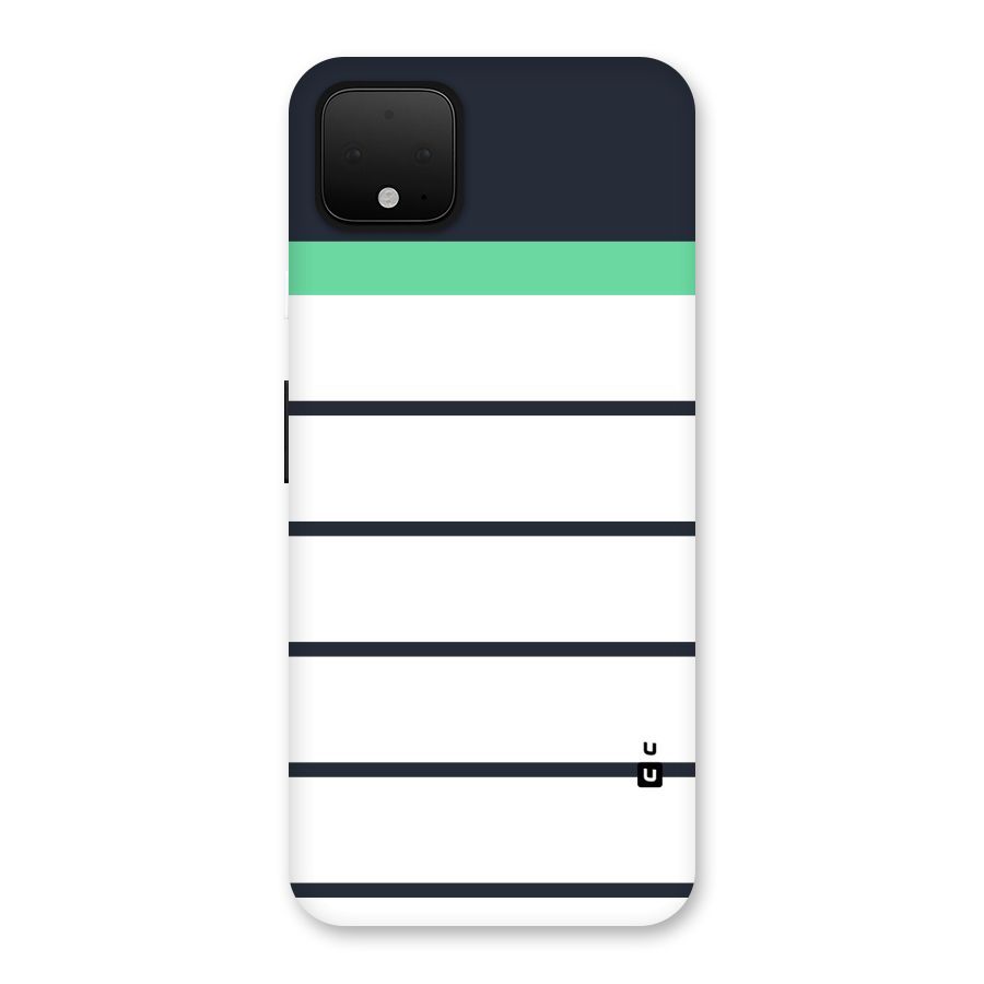 White and Simple Stripes Back Case for Google Pixel 4 XL