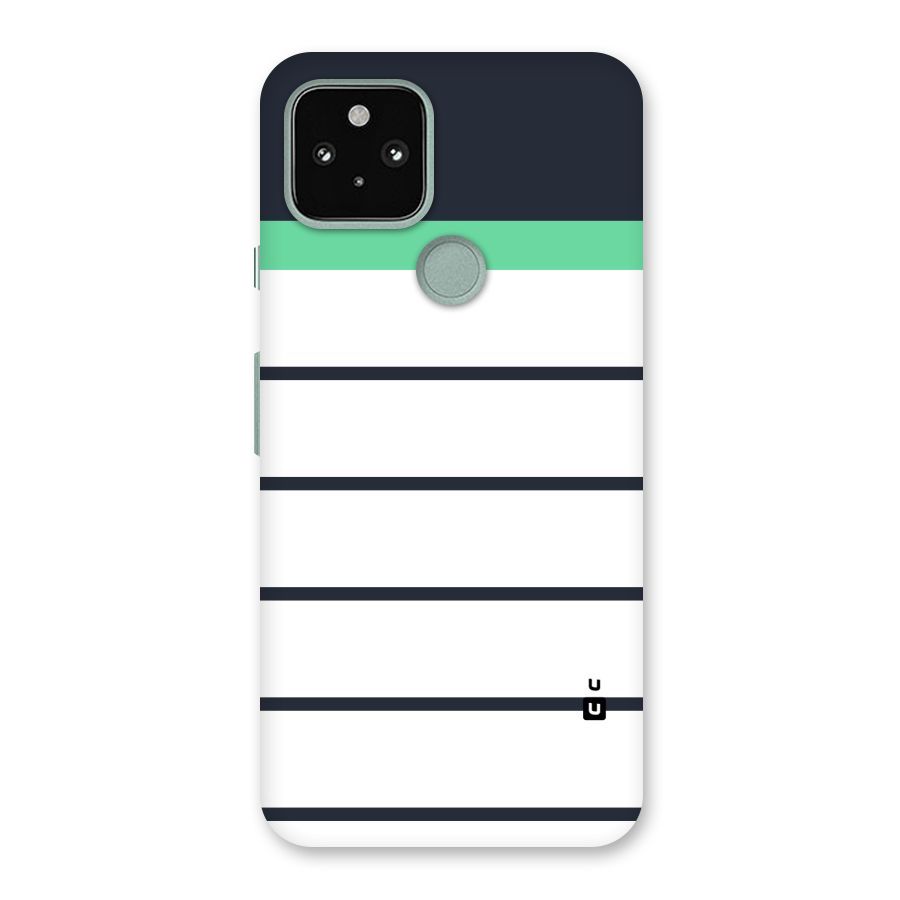 White and Simple Stripes Back Case for Google Pixel 5