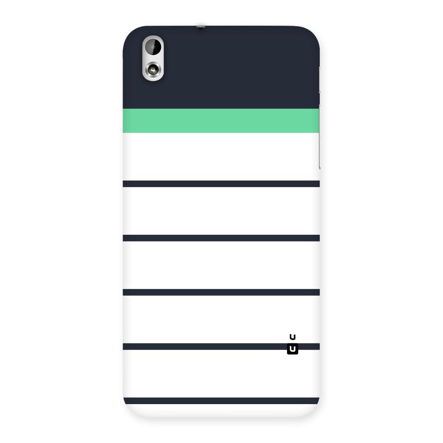 White and Simple Stripes Back Case for HTC Desire 816g