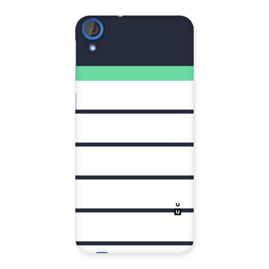 White and Simple Stripes Back Case for HTC Desire 820