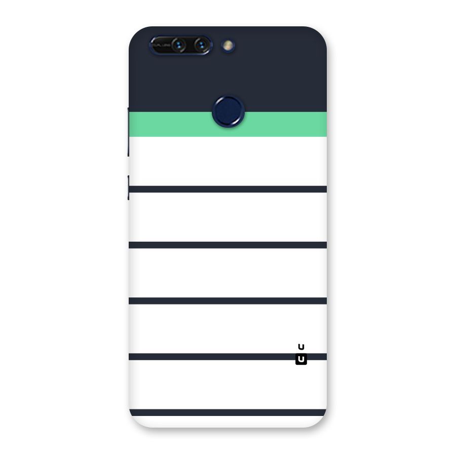 White and Simple Stripes Back Case for Honor 8 Pro