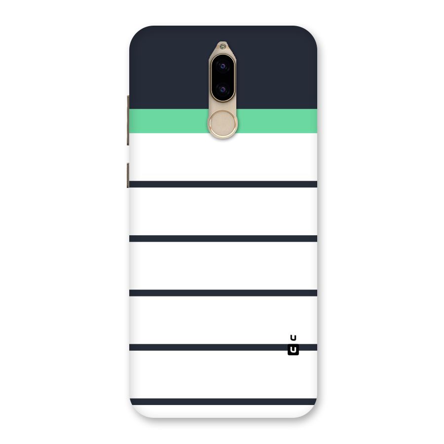 White and Simple Stripes Back Case for Honor 9i