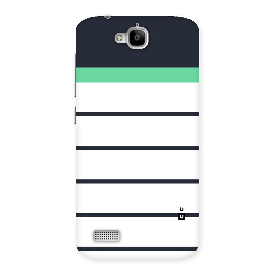 White and Simple Stripes Back Case for Honor Holly